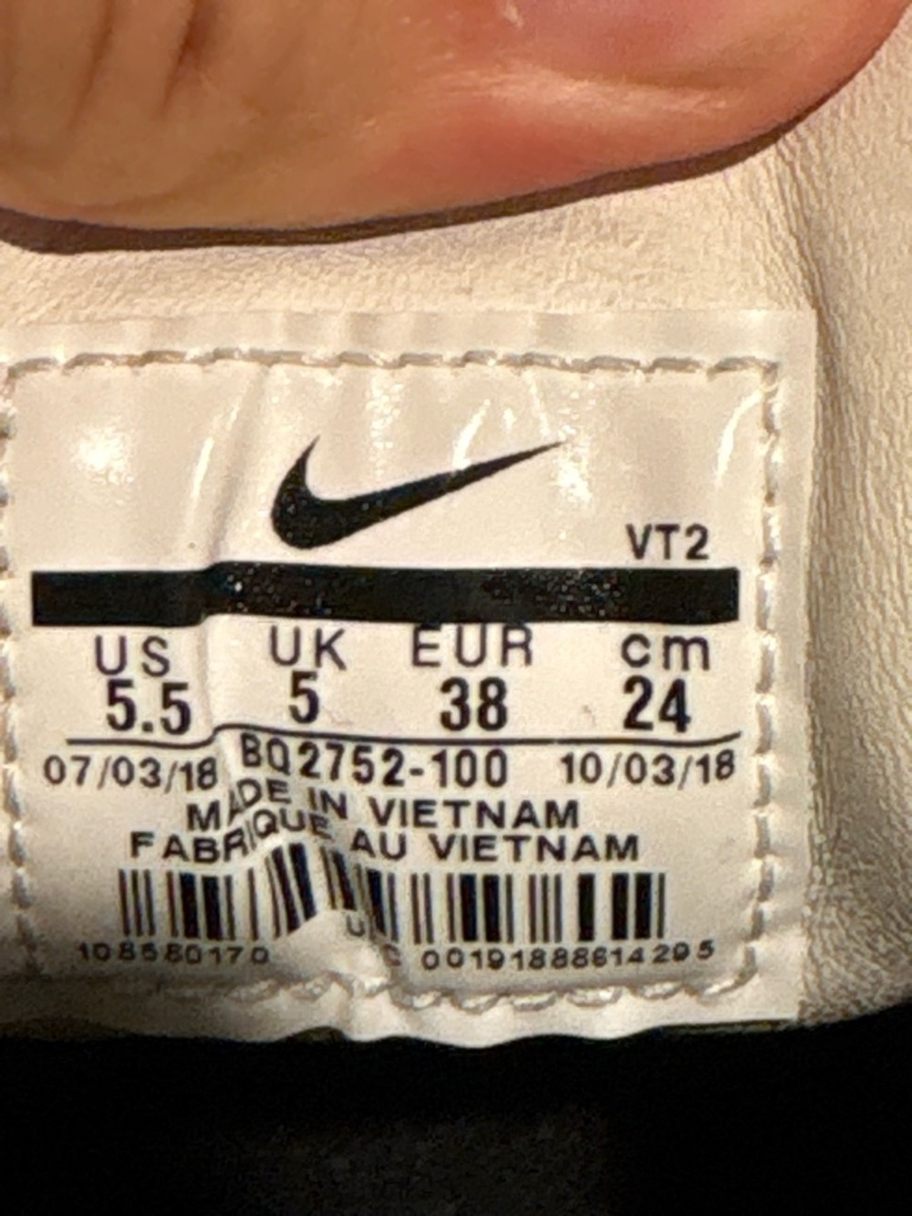 Fear Of God x Nike Air Skylon 2 “White” BQ2752-100 US Men’s Youth Size 5.5 - Picture 10 of 10